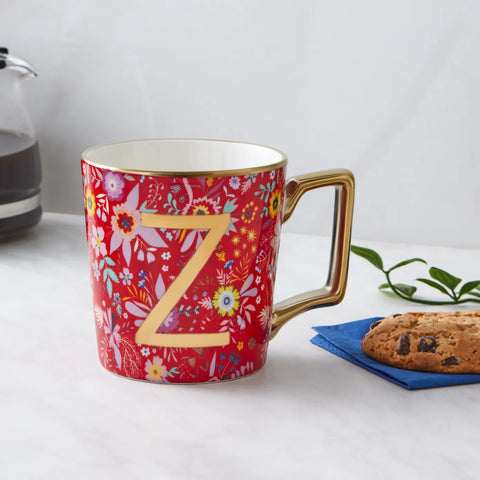 Mug Karaca Fleur avec lettre Z, 350 ml