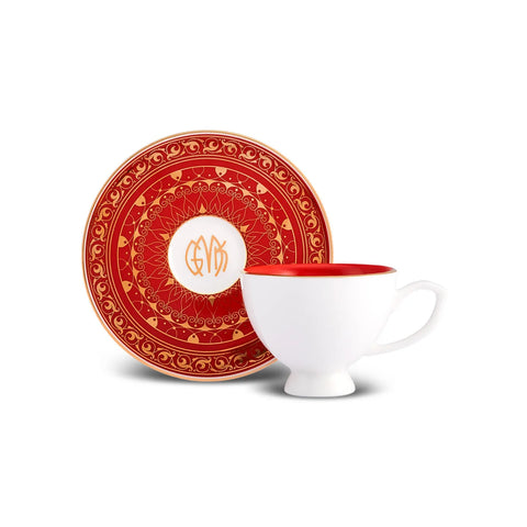 Coffret de tasses à café Karaca Siècle Républicain Egemen pour 2 personnes, 80 ml