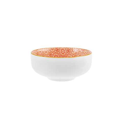 Assiette à Snacks Karaca Floral orange, 10 cm, rond