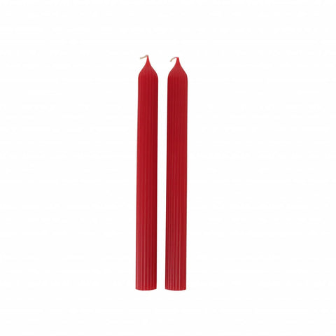 Bougie pour bougeoir Karaca Home Wave 2 pièces, rouge 