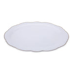 Plat ovale Karaca Romantic blanc, 35,5 cm