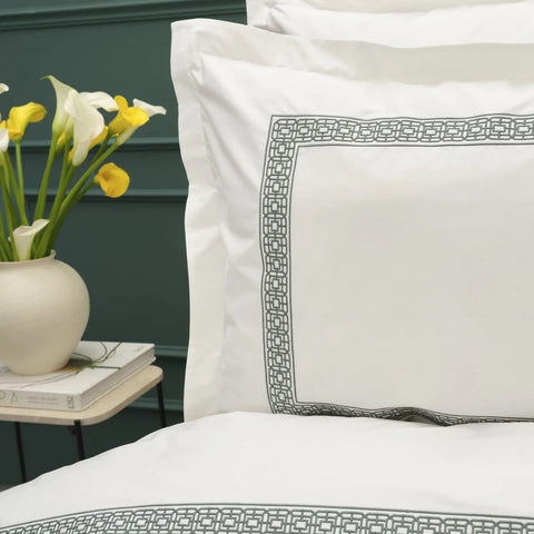 Parure de lit Karaca Home White Collection Sierra pour lit 2 personnes, en percale 