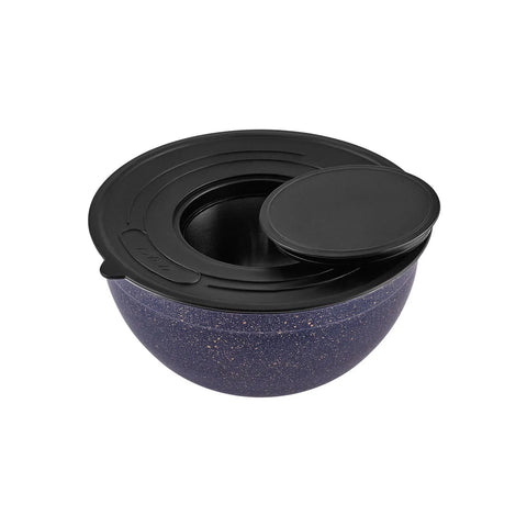 Set de bol à mélanger et moule à gâteau Karaca Perfect 2 pièces, bleu marine