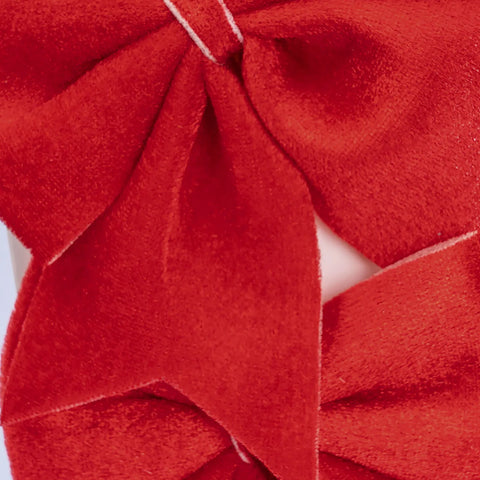 Ruban de noël pour sapin Karaca Home, rouge, 12x13 cm