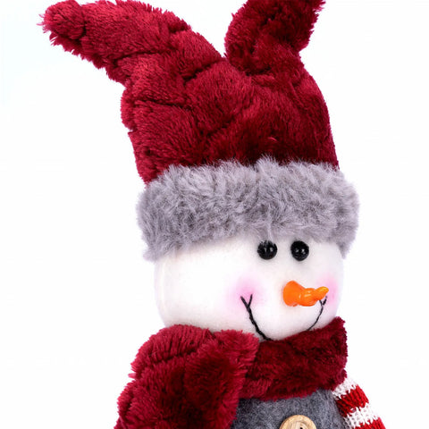 Bonhomme de neige Karaca Home Noel velours avec toboggan