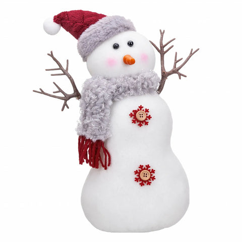 Bonhomme de neige Karaca Home Noël, velours