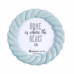 Cadre photo Karaca Home Harmony bleu, rond