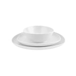 Service de table Karaca Catrice pour 6 personnes, 18 pièces, porcelaine, blanc