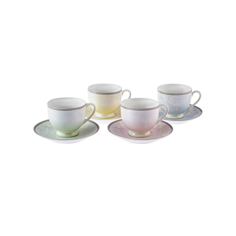 Coffret de tasses à thé Karaca Vera pour 4 personnes, 180 ml