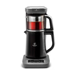 Théière Bouilloire et cafetière filtre Karaca Caysever Robotea Pro 4 en 1 automatique parlant, 2500W, space grey