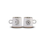 Coffret de mugs Karaca Moon & Sun, 2 pièces