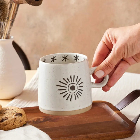 Coffret de mugs Karaca Moon & Sun, 2 pièces