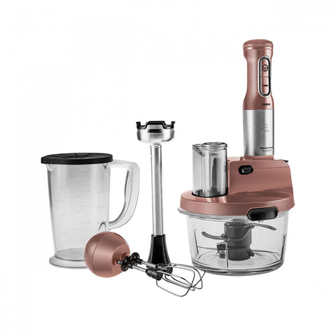 Blender Set Karaca Mastermaid Prosteel Long support pour mixeur, 6 couteaux, verre, 2500 W, rosegold