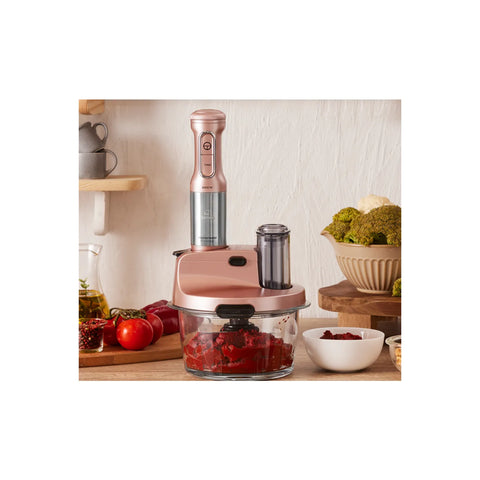 Blender Set Karaca Mastermaid Prosteel Long support pour mixeur, 6 couteaux, verre, 2500 W, rosegold