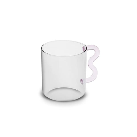 Mug Karaca Miracle, manche en zigzag rose