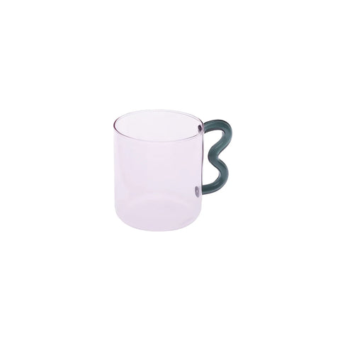 Mug Karaca Miracle, manche en zigzag vert