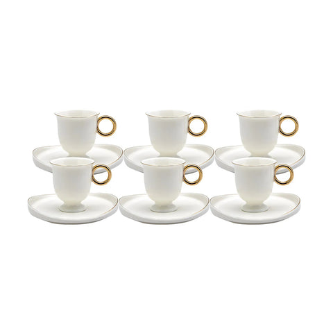 Coffret de tasses à café Karaca Mum (cire) pour 6 personnes