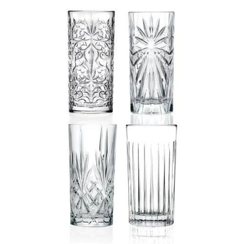 RCR MIXOLOGY SET 4 HB TUMBLERS 350CL