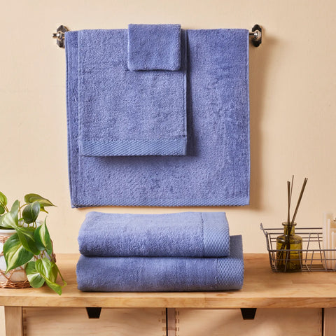 KARACA CHANDLER BLUE MODAL GUEST TOWEL 3