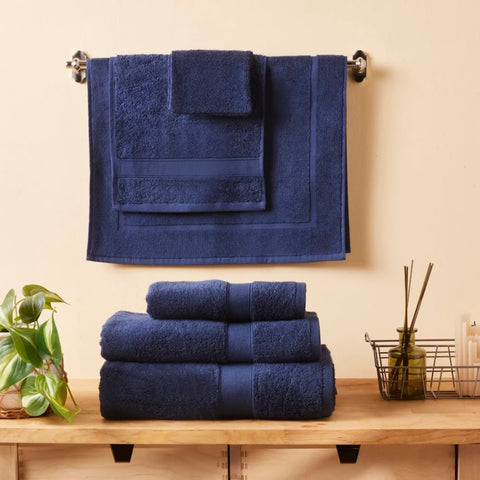 KARACA JOEY NAVY EGYPTIAN COTTON SHOWER