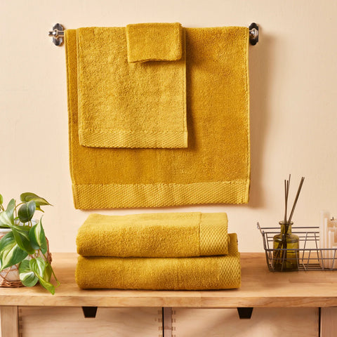 KARACA CHANDLER MUSTARD MODAL WASHCLOTH