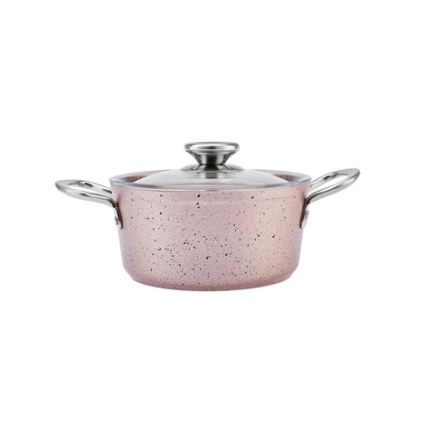 Biogranit Midi Batterie de cuisine Karaca Ivy, 6 pièces, Rose