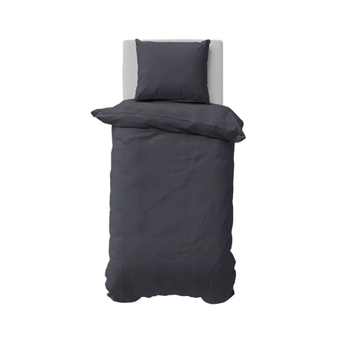 Nautica Solid Personne seule Anthracite Ensemble de housses de couette, 155X220, 80X80