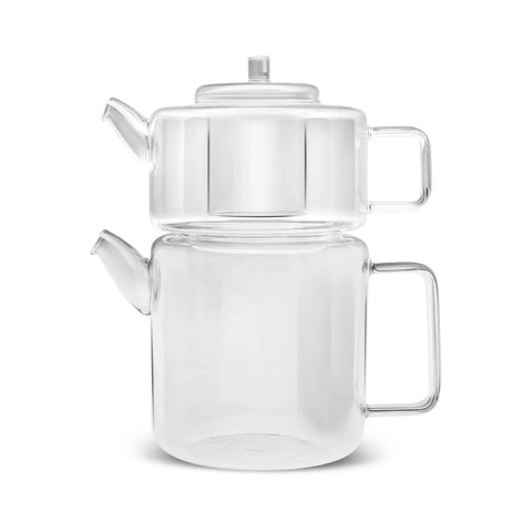  Théière en verre borosilicate Karaca Flat