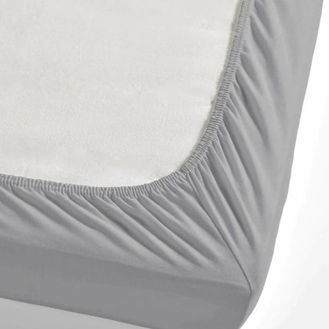 Nautica Jersey-Housse de Matelas, Gris Argent, 140x200 cm