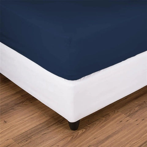 Nautica Jersey-Housse de Matelas, Bleu Marine, 100x200 cm