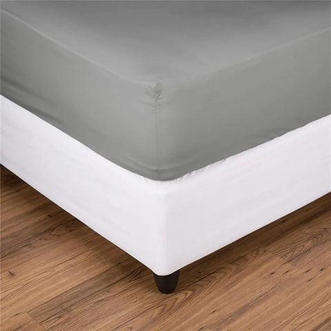 Nautica Jersey Housse de Matelas, Gris Argenté, 100x200 cm