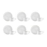 Set de tasses à thé Karaca Streamline Hole pour 6 personnes 200ml