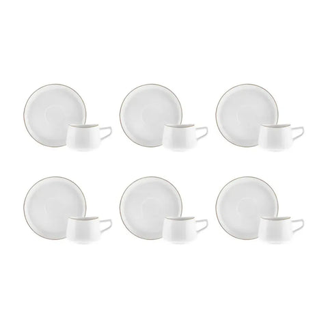 Set de tasses à thé Karaca Streamline Hole pour 6 personnes 200ml