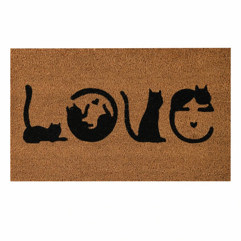 Kaşmir Halı Cat Love Coco Doormat 45x75 cm