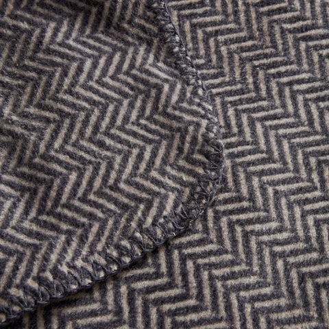 Karaca Home Sandra Double Couverture à Chevrons, Gris