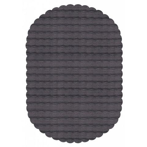 Kaşmir Halı Cosy Premium Bubble Anthracite Ovale 100x150 cm