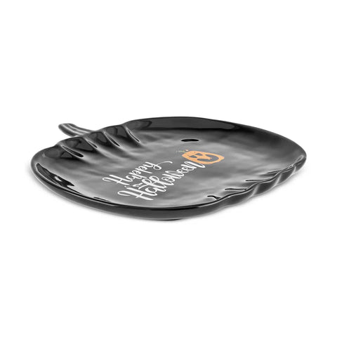 Assiette de Service Karaca Halloween 24 Citrouille Noire 26 cm